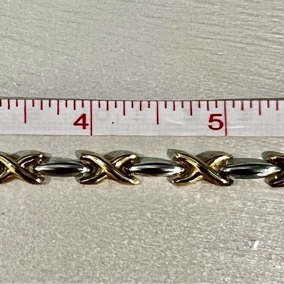 Vintage, Silver 925 and Gold plated Bracelet - Picture 3 of 7